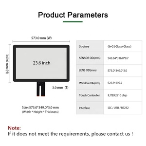 Khuyến mãi bán 23.6 "projective (pcap) Cảm ứng điện dung bảng điều chỉnh USB eeti ilitek 23.6 inch màn hình cảm ứng - Product Image 3