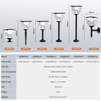 Lampes solaires de jardin en aluminium ABS imperméables IP65 pour décoration orientale en gros, 4W LED