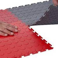 Baldosas de PVC Encajables para Taller, Suelo de Vinilo Plástico para Taller