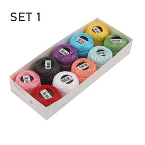 40 juegos 10 colores No. 8 hilo de encaje perla mercerizada algodón egipcio de fibra larga hecho a mano 5g 40m hilo de bolas Temari para costura - Product Image 6