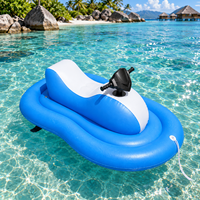 Jet ski gonflable électrique pour piscine, jouet flottant motorisé pour adultes, pour la piscine, le lac, divertissement aquatique