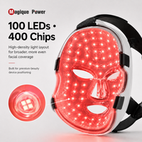 Masque LED Magique Power de qualité médicale 2026 à haute densité pour le visage entier, thérapie photonique par lumière rouge, masque facial à lumière rouge