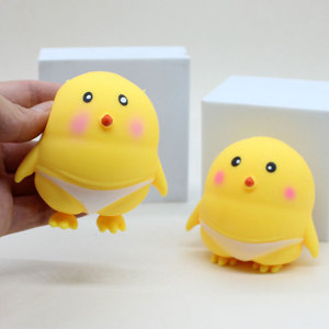 Super Soft Chubby Yellow Chick <b>Squishy</b> Toy TPR Material Stress Relief Squeeze Toy Creative Gift for All Ages - Product Image 2