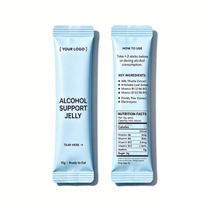 Bâtonnets de gelée vitaminée liquide anti-gueule de bois aux tailles personnalisées – Supplément anti-gueule de bois au chardon-Marie pour la santé du <span class=keywords><strong>foie</strong></span> après consommation d'alcool - Product Image 5