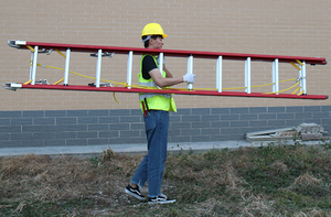 Prix des échelles extensibles en fibre de verre isolantes de 16, 20, 24, 28 et <span class=keywords><strong>40</strong></span> pieds - Product Image 5