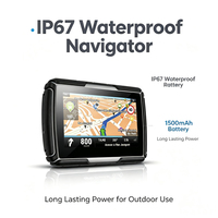 Navigateur GPS étanche certifié ROHS, écran tactile de 4,3 pouces, cartes 3D du monde entier pour moto, voiture et vélo