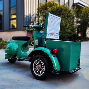 Chariot de gelato italien commercial à pousser à la main, chariot de plage, chariot alimentaire mobile, camion de restauration avec congélateur à vendre - Product Image 1