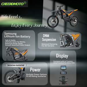 CHEERDMOTO 72V 3000W มอเตอร์ไซค์ความเร็วสูงสำหรับผู้ใหญ่ สำหรับกีฬาครอสคันทรี  ปรับแต่งได้ทุกขนาดตามความต้องการของเรา - Product Image 5
