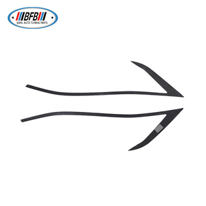 Pour Tesla Model S, paupières de phares avant en fibre de carbone véritable, sourcils de phares avant, 2016-2018 - Product Image 4