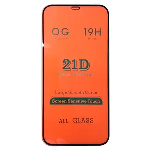 מגן מסך AFS 21D מחוסמת זכוכית HD סרט כיסוי מלא לאייפון 12 13 14 Pro Max Plus מיני משלוח מהיר