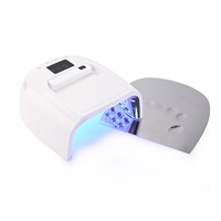 Lampu Kuku UV LED Tanpa Kabel 128w Isi Ulang, 4 Pengaturan Timer, Pengering Gel Kuku UV LED Ganda Cepat, Profesional