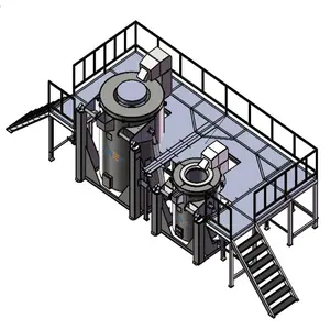 Max 1500Kg Industriële Aluminium Non-ferro Metalen Smeltkroes Smeltoven