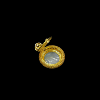 Pendentif en jadéite birmane naturelle de qualité A, forme ronde, jadéite verte de haute qualité, pendentif en jadéite pour femmes, cadeau en jadéite (avec NGTC)