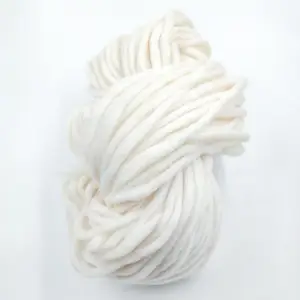 Fil crocheté en laine mérinos, 100% fil doux tricoté à la main, disponible en plusieurs couleurs, jaune, blanc, jaune