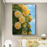 Peinture à l'huile moderne personnalisée de fleurs de prunier, grande œuvre d'art sur toile faite à la main, décoration murale avec un magnifique motif floral