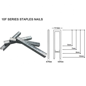 Clou personnalisé Q195 fer 10F série U Type attaches fil <span class=keywords><strong>galvanisé</strong></span> clou décoration agrafes pour meubles - Product Image 5