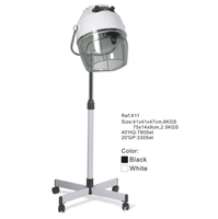 Sèche-cheveux professionnel de salon, type casque, en plastique, moderne, électrique, commercial, avec support, équipement