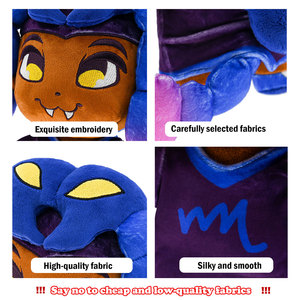 Animaux en peluche personnalisés 1 unité signe du zodiaque scorpion personnage détails du visage brodé personnalisé mascotte Halloween décoration - Product Image 5