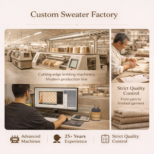 เสื้อโปโลวินเทจผ้าทวีดสำหรับผู้ชาย ถักไหมพรมเส้นใหญ่ แขนยาว คอปกตัดสี - Product Image 4