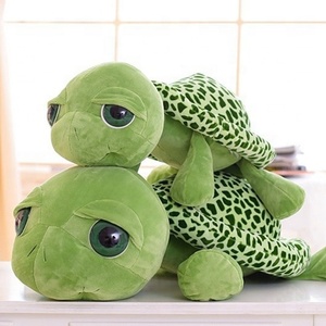 Juguetes de peluche de tortuga verde, cojín suave de tortuga, almohada <span class=keywords><strong>Oogway</strong></span>, respaldos, Tortuga de ojo grande, muñecos de animales marinos rellenos, regalo para niños - Product Image 1