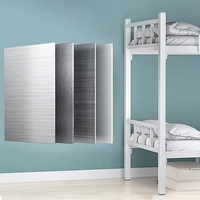 Lit superposé double en fer robuste et simple avec échelle, solution tout-en-un pour projets universitaires, mobilier de dortoir de luxe pour personnel scolaire