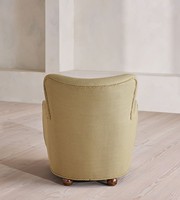 Fauteuil design moderne de luxe en tissu vert olive pour salon, hall d'hôtel, ensemble de meubles de salon rembourrés