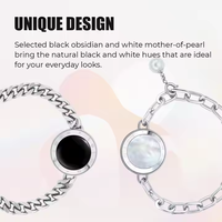 Prix d'usine chinois bracelet tactile soleil et lune bracelets tactiles vibrants couples inowl bracelets tactiles longue distance