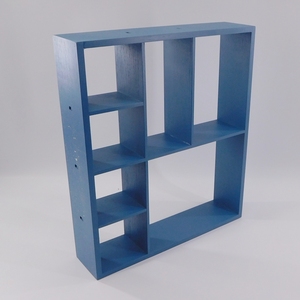 Étagère murale en bois multi-compartiments pour plantes, présentoir <span class=keywords><strong>cube</strong></span> avec design Art Déco et fonction de suspension pour vase mural - Product Image 5