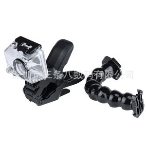 Action Cam Mount Flexible <b>Clamp</b> Bracket 7 Joint Snake Arm Shark <b>Clip</b> Quick Release For GoPro Hero4 3 Plus Xiaomi Yi 4K - Product Image 1