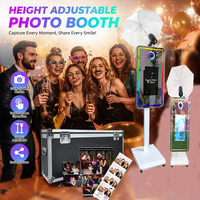 Fournisseur d'usine – Photobooth miroir 21,5 pouces avec élévateur électrique et hauteur réglable pour événements, mariages et locations de fêtes – Photobooth DSLR