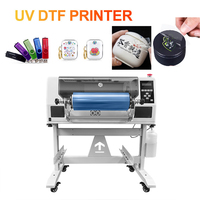 Machine d'impression automatique UV DTF rouleau-à-roule A3 HUAYIN Epson XP600 DX7 Hosonsoft pour coques de téléphone en acrylique et PVC, fabriquée en Chine continentale