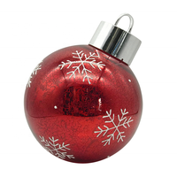 Nouvelle boule d'ornement de noël en verre faite sur commande d'usine originale avec la lumière de LED