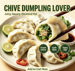 Dumplings de cebollino congelados, listos para cocinar, snack halal, comida callejera, venta al por mayor, Sudeste Asiático - Product Image 3