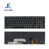 GR Clavier allemand rétro-éclairé pour ordinateur portable HP ZBOOK 15 G5 G6 17 G5 L12765-041 de remplacement