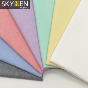 Skygen super fin sergé de couleur unie 100% coton rouleau de tissu indonésie blanc tissu de voile de coton textile - Product Image 1