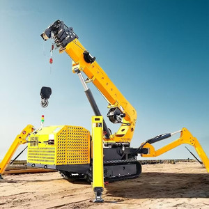<span class=keywords><strong>Grue</strong></span> araignée électrique polyvalente <span class=keywords><strong>de</strong></span> 3 tonnes avec télécommande, construction en acier, double rail <span class=keywords><strong>de</strong></span> guidage pour applications en terrain accidenté - Product Image 6