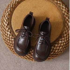 Zapatos de Mujer de Cuero Estilo Europeo, Americano y Británico para Primavera y Otoño, con Suela Suave, Tacón Bajo y Plataforma Gruesa, Versátiles para Oficina - Product Image 6