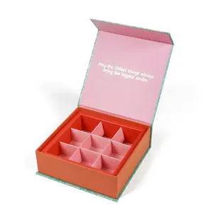 Hadiah kotak hadiah permen jeli permen permen permen permen tetes cokelat label pribadi kustom dengan Logo Anda