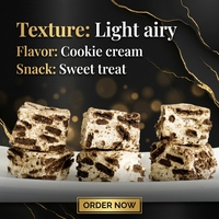 Noix croustillantes enrobées de flocons de neige à la menthe, nougat et autres snacks en vrac 1kg, sucrés, en emballage boîte