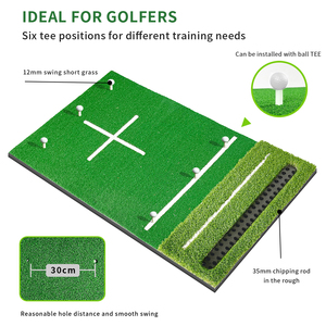 Usine directe double-gazon boule Tray5x4 6X4FT <span class=keywords><strong>Golf</strong></span> frapper <span class=keywords><strong>tapis</strong></span> pratique extérieur intérieur aide formation balançoire écaillage - Product Image 4