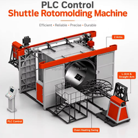 Machine de moulage rotatif industrielle avec roulement, puissance 65 kW, personnalisable selon la capacité en litres, options de tension 220 V/380 V/110 V