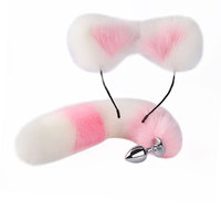 Jouets sexuels YPM pour cosplay, oreilles de chat, queue de chat, plug anal en métal, queue de renard
