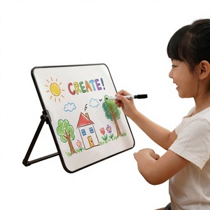 <span class=keywords><strong>Pizarra</strong></span> Magnética Portátil de Doble Cara, Borrable, con Soporte, para el Hogar, la Escuela y la Enseñanza - Product Image 1