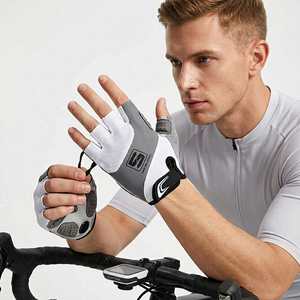Gants de musculation en cuir respirants et antidérapants unisexes à demi-doigts pour l'entraînement, la musculation, la remise en forme et l'utilisation en salle de sport - Product Image 1