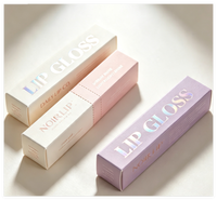 Boîte à rouge à lèvres personnalisée en usine, étiquette privée, boîte d'emballage en papier pour gloss à lèvres simple, duo, trio, pour cosmétiques