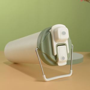 Custom Logo 500/650ml Portable Stainless Steel Tumbler Vacuum <b>Coffee</b> Mug Plastic <b>Bottle</b> for Camping Travel for Outdoor - Product Image 2
