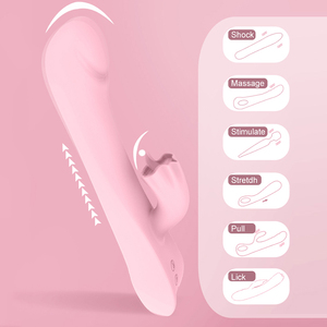 ไวเบรเตอร์ซิลิโคนสำหรับผู้หญิงเครื่องสั่นลิ้นสำหรับผู้หญิง - Product Image 5