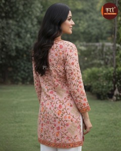 <b>Top</b> Selling Women Cotton Georgette Kurti Designer Ethnic Wear Quick Dry All Seasons with Beautiful Patterns Party <b>Festive</b> - Product Image 4