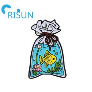 เข็มกลัดชามปลาเคลือบโลหะสำหรับตู้ปลาออกแบบได้ตามต้องการ - Product Image 4