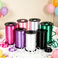 Cinta de polipropileno multicolor del fabricante, cinta de polipropileno lisa y grabada en relieve, rollo de cinta colorida para atar globos y envolver.
